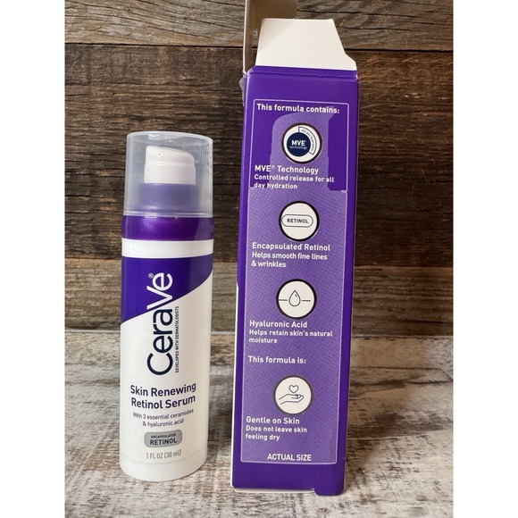 CeraVe Skin Renewing Retinol Face Serum – 1 oz | Stocking Stuffer Gift Idea - Picture 5 of 5